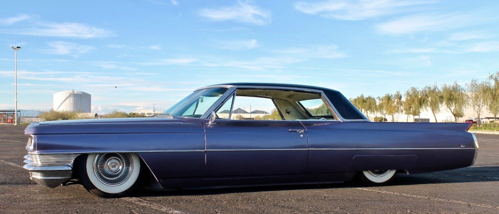Used 1964 Cadillac DeVille - SWEET NEW GLOSS BLACK WITH VIOLET SPARKLE EXTERIOR- 429 V8 WITH AIR RIDE | Mundelein, IL