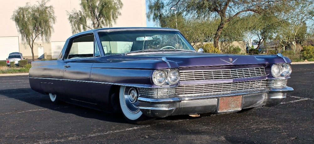 Used 1964 Cadillac DeVille - SWEET NEW GLOSS BLACK WITH VIOLET SPARKLE EXTERIOR- 429 V8 WITH AIR RIDE | Mundelein, IL
