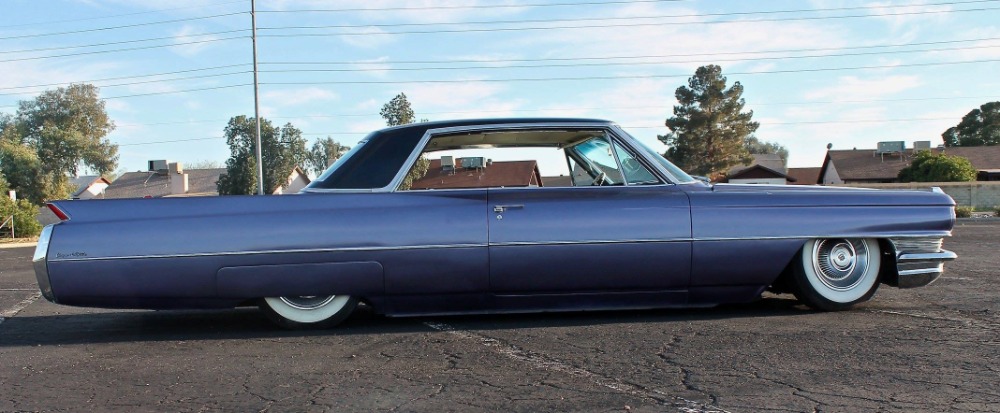 Used 1964 Cadillac DeVille - SWEET NEW GLOSS BLACK WITH VIOLET SPARKLE EXTERIOR- 429 V8 WITH AIR RIDE | Mundelein, IL