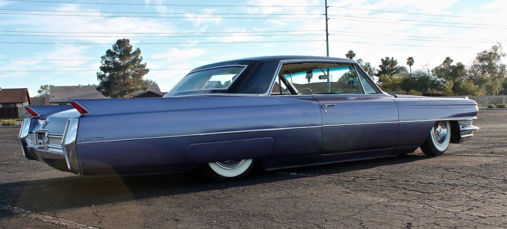 Used 1964 Cadillac DeVille - SWEET NEW GLOSS BLACK WITH VIOLET SPARKLE EXTERIOR- 429 V8 WITH AIR RIDE | Mundelein, IL