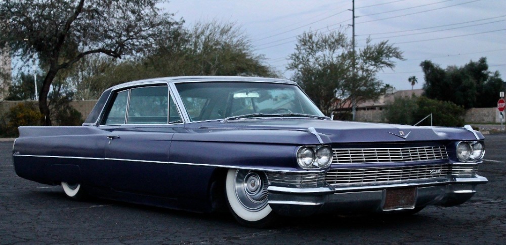 Used 1964 Cadillac DeVille - SWEET NEW GLOSS BLACK WITH VIOLET SPARKLE EXTERIOR- 429 V8 WITH AIR RIDE | Mundelein, IL