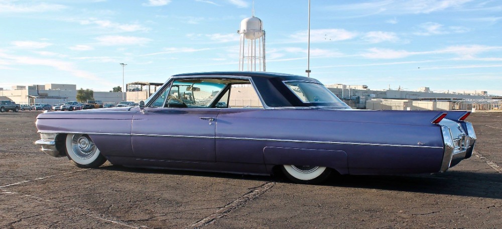 Used 1964 Cadillac DeVille - SWEET NEW GLOSS BLACK WITH VIOLET SPARKLE EXTERIOR- 429 V8 WITH AIR RIDE | Mundelein, IL
