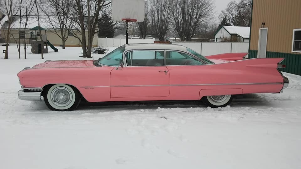 Used 1959 Cadillac Series 62 -ORIGINAL 390 V8 WITH CUSTOM PINK PAINT AND INTERIOR - | Mundelein, IL