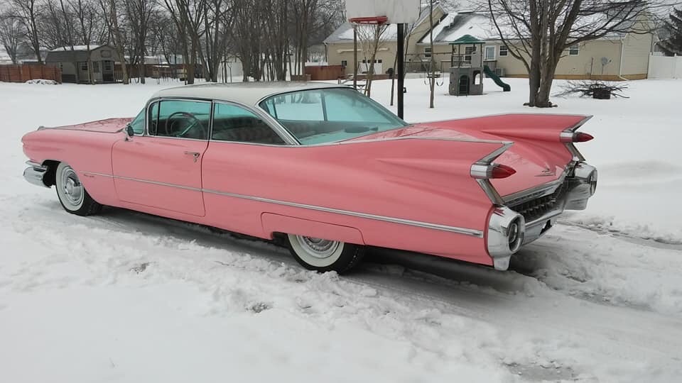 Used 1959 Cadillac Series 62 -ORIGINAL 390 V8 WITH CUSTOM PINK PAINT AND INTERIOR - | Mundelein, IL
