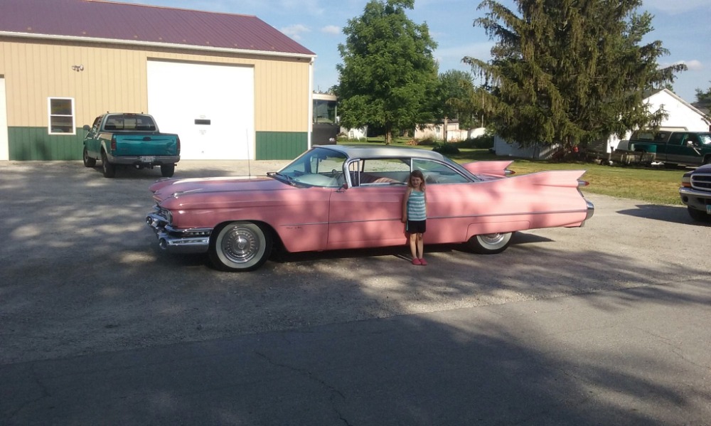 Used 1959 Cadillac Series 62 -ORIGINAL 390 V8 WITH CUSTOM PINK PAINT AND INTERIOR - | Mundelein, IL