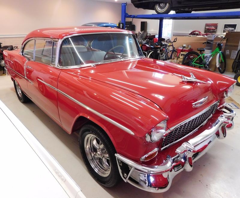 Used 1955 Chevrolet Bel Air/150/210 -COMPLETE RESTORATION-VIPER RED SHOW CAR WINNER-400+ HP | St. Petersburg, FL