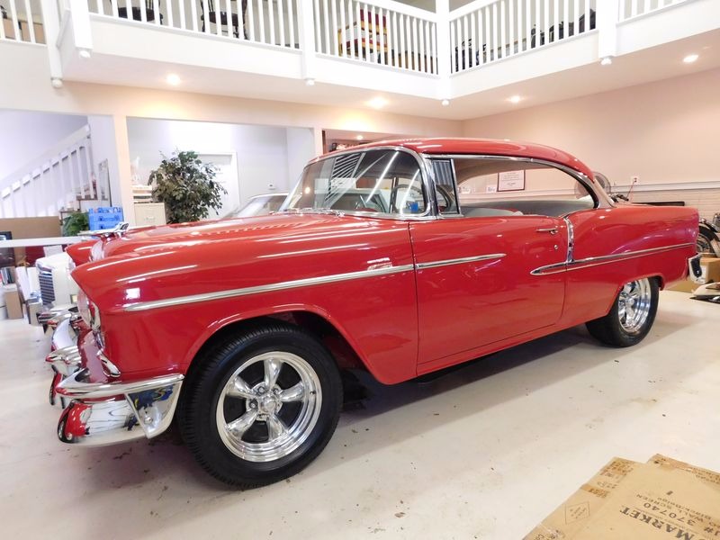 Used 1955 Chevrolet Bel Air/150/210 -COMPLETE RESTORATION-VIPER RED SHOW CAR WINNER-400+ HP | St. Petersburg, FL