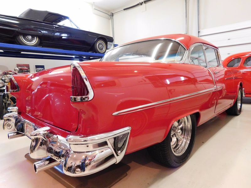 Used 1955 Chevrolet Bel Air/150/210 -COMPLETE RESTORATION-VIPER RED SHOW CAR WINNER-400+ HP | St. Petersburg, FL