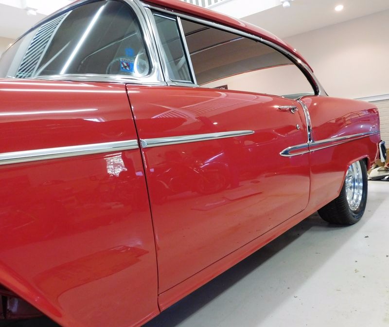 Used 1955 Chevrolet Bel Air/150/210 -COMPLETE RESTORATION-VIPER RED SHOW CAR WINNER-400+ HP | St. Petersburg, FL