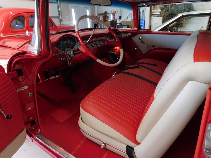 Used 1955 Chevrolet Bel Air/150/210 -COMPLETE RESTORATION-VIPER RED SHOW CAR WINNER-400+ HP | St. Petersburg, FL