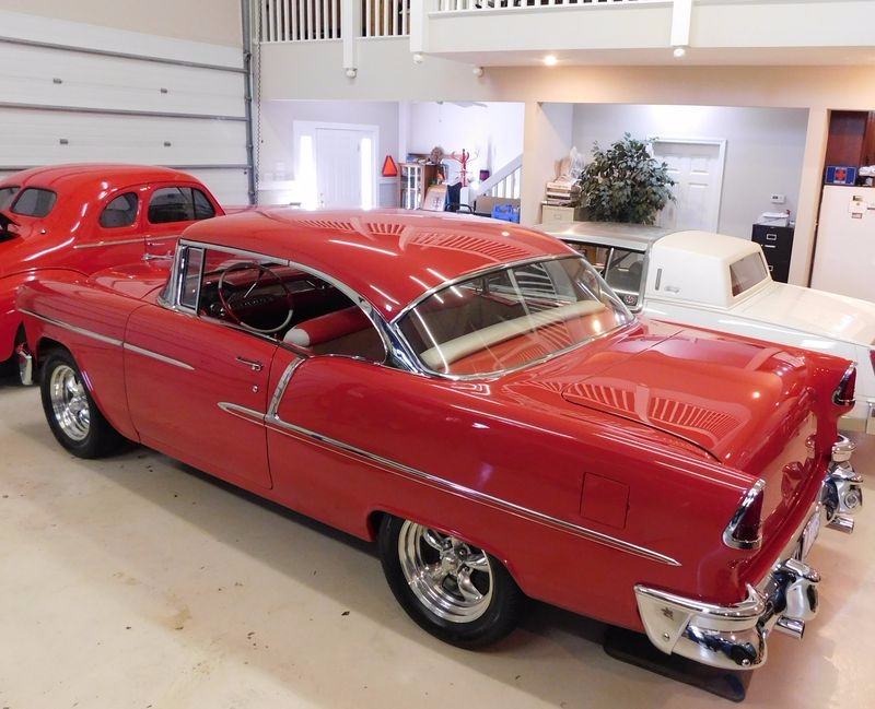 Used 1955 Chevrolet Bel Air/150/210 -COMPLETE RESTORATION-VIPER RED SHOW CAR WINNER-400+ HP | St. Petersburg, FL