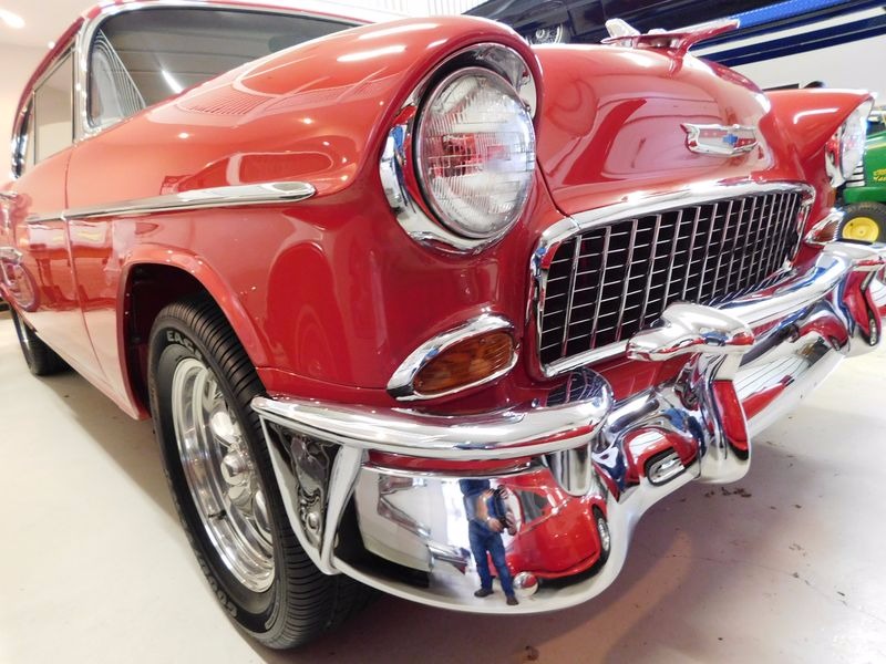 Used 1955 Chevrolet Bel Air/150/210 -COMPLETE RESTORATION-VIPER RED SHOW CAR WINNER-400+ HP | St. Petersburg, FL
