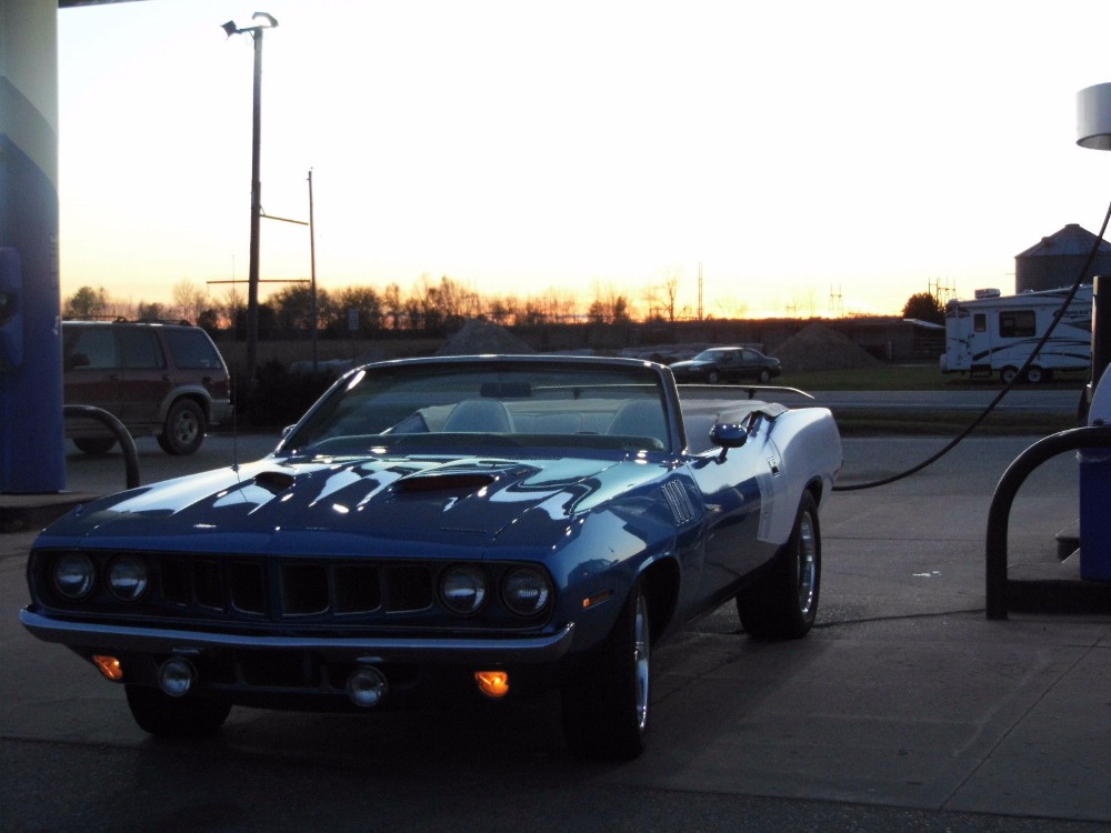 Used 1971 Plymouth Barracuda/Cuda -CONVERTIBLE- 416CI -BRIGHT BLUE METALLIC- | Mundelein, IL