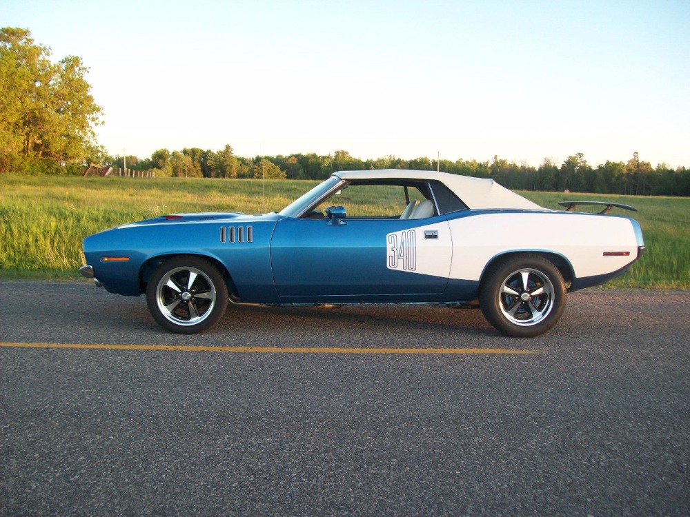 Used 1971 Plymouth Barracuda/Cuda -CONVERTIBLE- 416CI -BRIGHT BLUE METALLIC- | Mundelein, IL