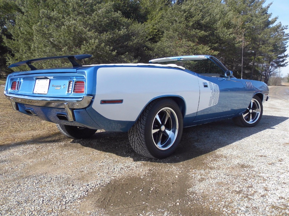 Used 1971 Plymouth Barracuda/Cuda -CONVERTIBLE- 416CI -BRIGHT BLUE METALLIC- | Mundelein, IL