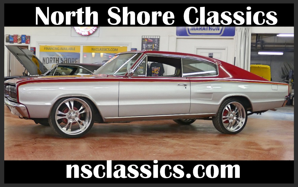 Used 1966 Dodge Charger -400 V8-AUTOMATIC-AWESOME RED/ SILVER COLOR COMBO- | Mundelein, IL