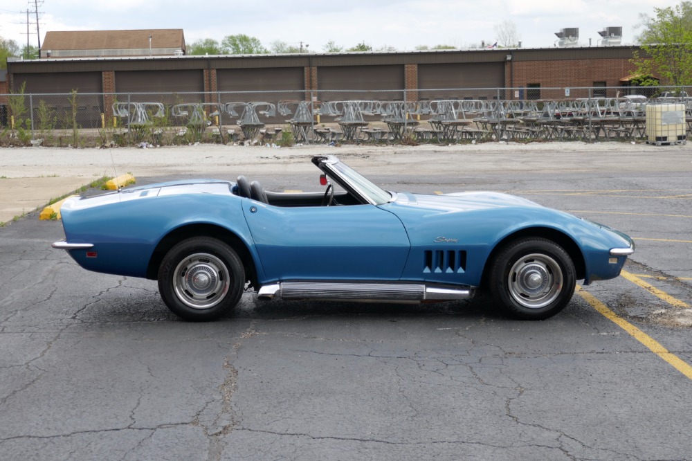 Used 1968 Chevrolet Corvette Convertible Stingray-Marina Blue with 4 speed- | Mundelein, IL