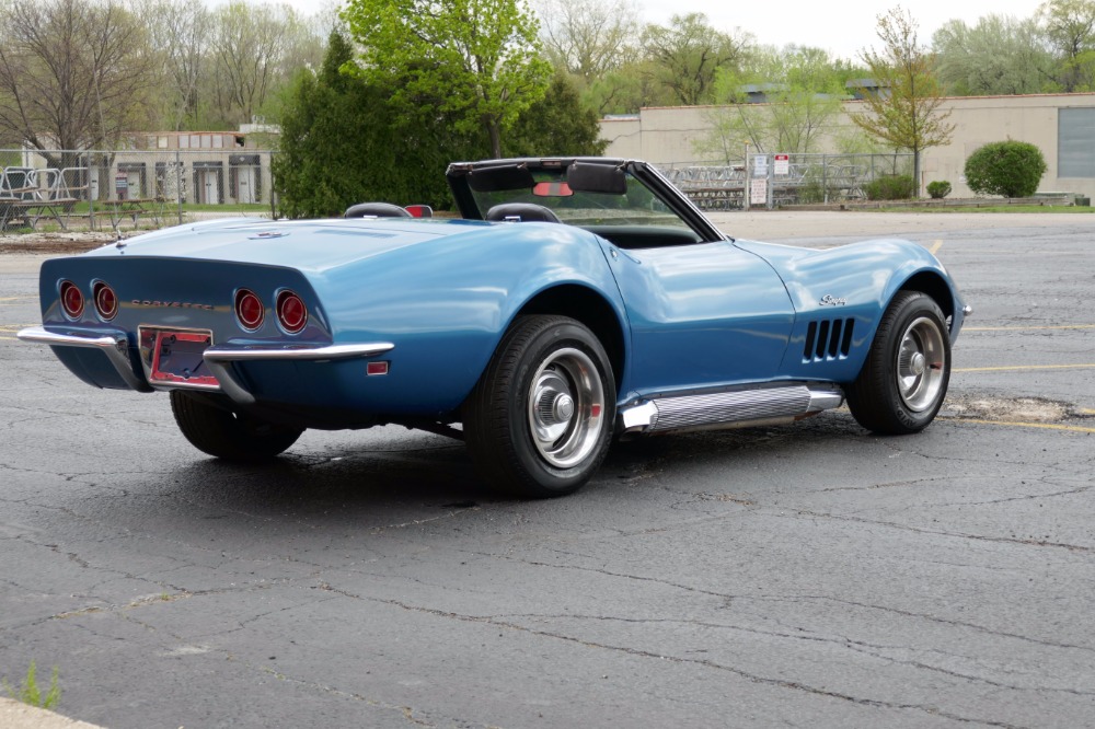 Used 1968 Chevrolet Corvette Convertible Stingray-Marina Blue with 4 speed- | Mundelein, IL