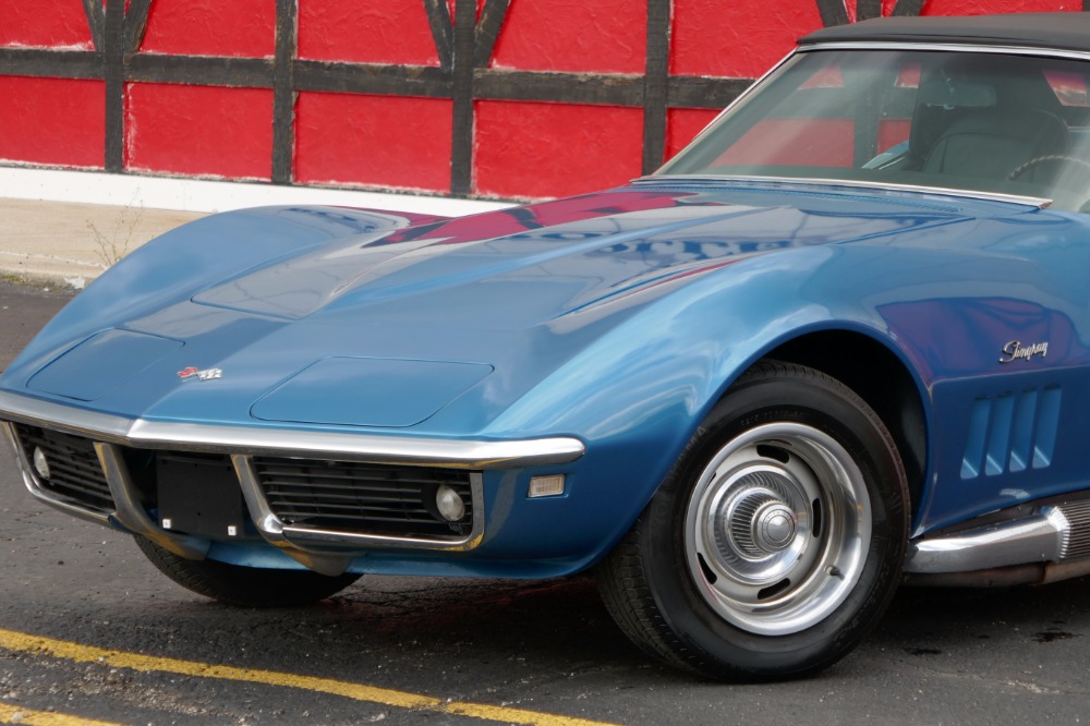 Used 1968 Chevrolet Corvette Convertible Stingray-Marina Blue with 4 speed- | Mundelein, IL