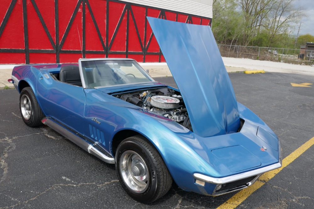 Used 1968 Chevrolet Corvette Convertible Stingray-Marina Blue with 4 speed- | Mundelein, IL