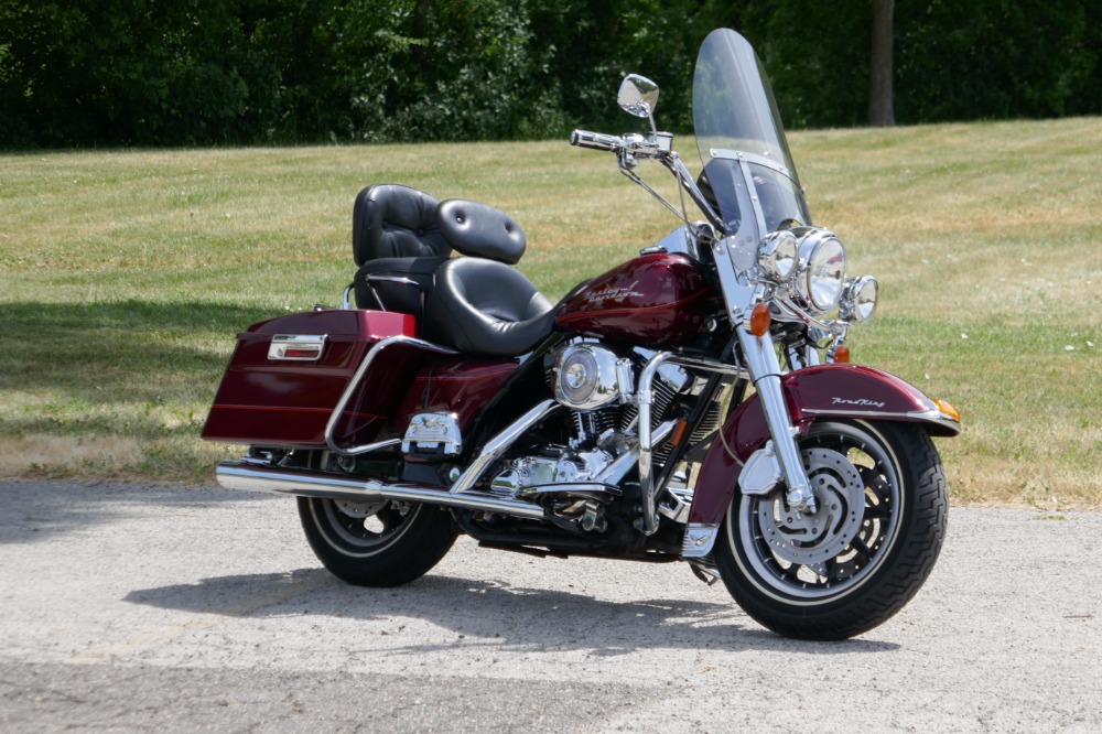 Used 2002 Harley Davidson RoadKing 1450 V2- CHROMED OUT BIKE- BAGGER STYLE SEAT-NEW LOWERED PRICE- SEE VIDEO | Mundelein, IL