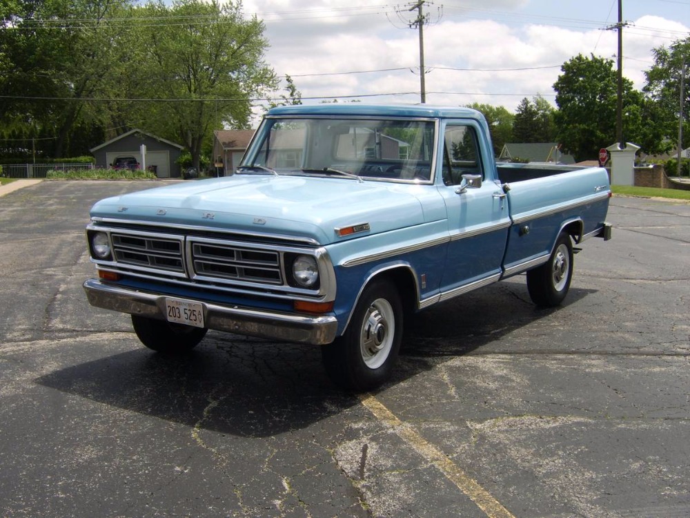Used 1972 Ford F250 -SPORT CUSTOM PICKUP TRUCK- 3 TONE BLUE - | Mundelein, IL