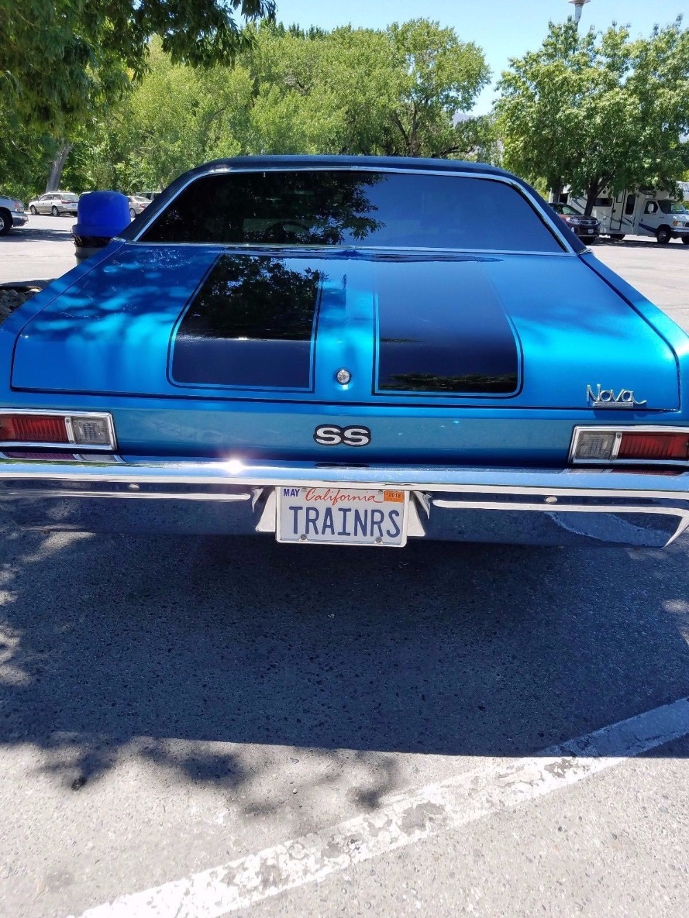 Used 1969 Chevrolet Nova -FUEL INJECTED-PRO TOURING-AC UNIT-NEWER LEMANS BLUE PAINT-CALIFORNIA CAR- | Mundelein, IL
