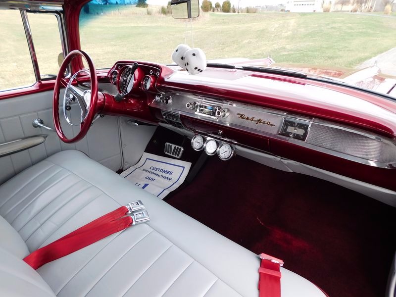 Used 1957 Chevrolet Bel Air/150/210 -BEAUTIFUL WINE BERRY 2-DOOR HARDTOP CLASSIC- | Mundelein, IL