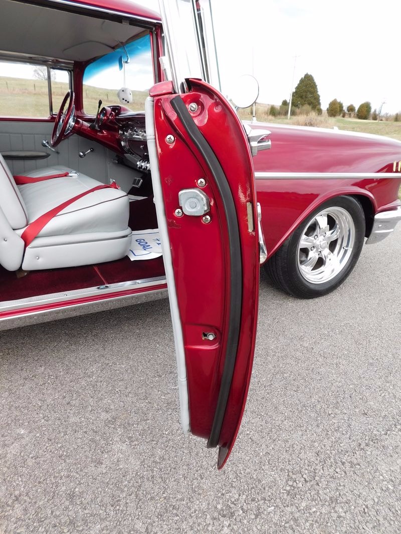 Used 1957 Chevrolet Bel Air/150/210 -BEAUTIFUL WINE BERRY 2-DOOR HARDTOP CLASSIC- | Mundelein, IL