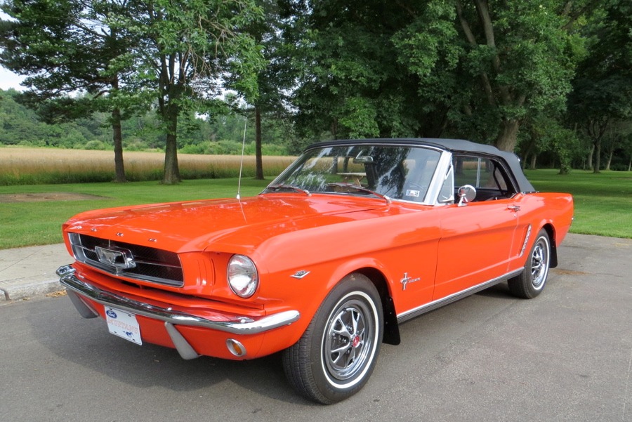 Used 1965 Ford Mustang -POPPY RED CONVERTIBLE PONY- NUMBERS MATCHING- | Mundelein, IL
