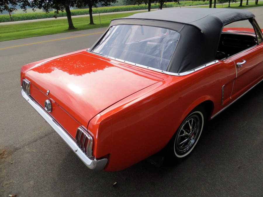Used 1965 Ford Mustang -POPPY RED CONVERTIBLE PONY- NUMBERS MATCHING- | Mundelein, IL