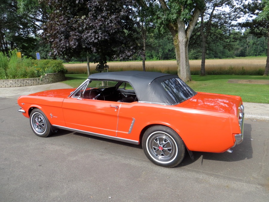 Used 1965 Ford Mustang -POPPY RED CONVERTIBLE PONY- NUMBERS MATCHING- | Mundelein, IL
