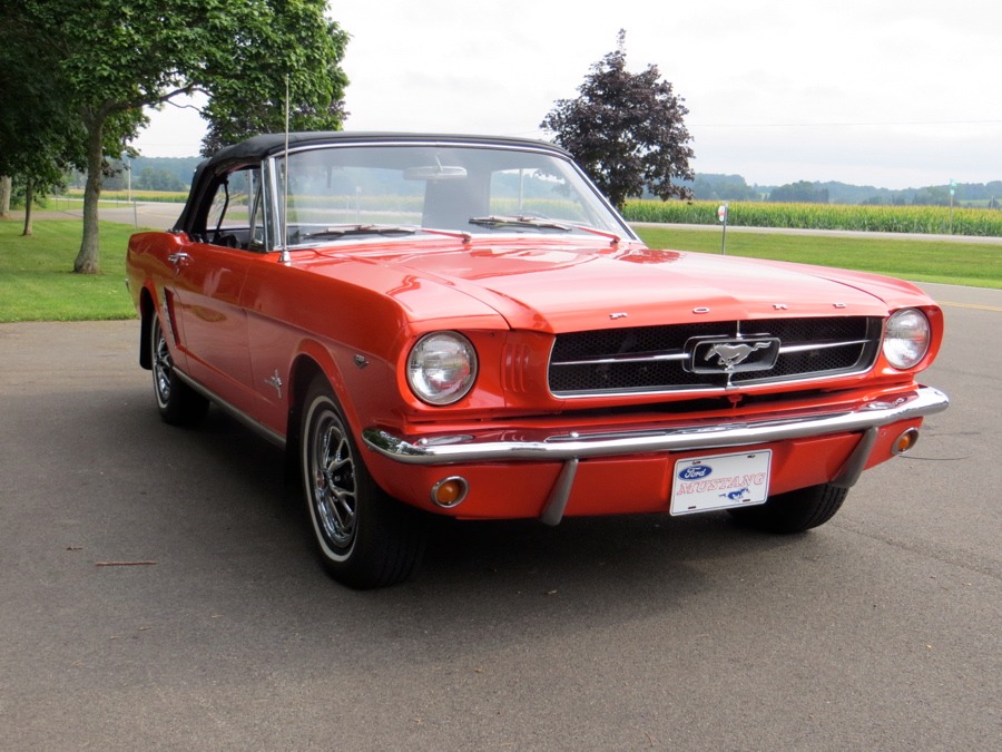 Used 1965 Ford Mustang -POPPY RED CONVERTIBLE PONY- NUMBERS MATCHING- | Mundelein, IL