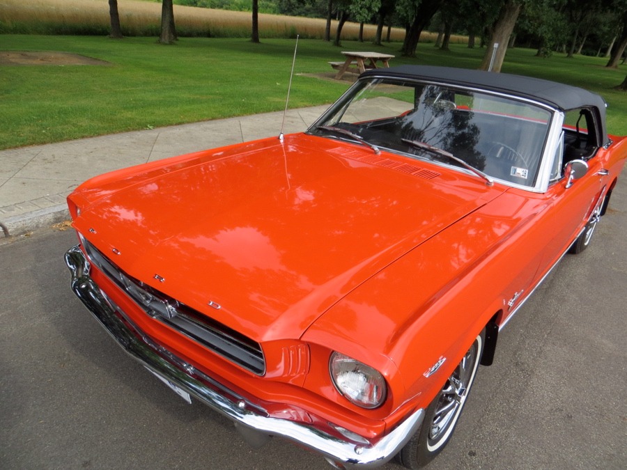 Used 1965 Ford Mustang -POPPY RED CONVERTIBLE PONY- NUMBERS MATCHING- | Mundelein, IL
