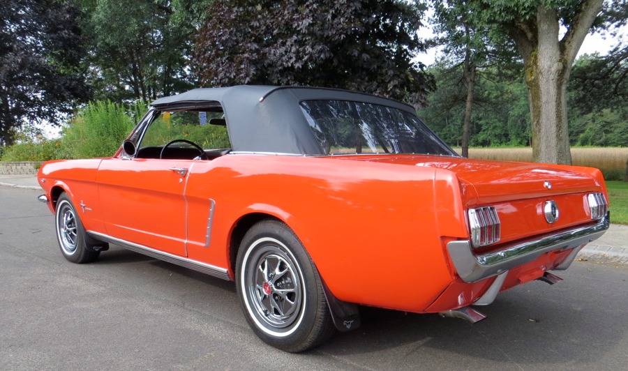 Used 1965 Ford Mustang -POPPY RED CONVERTIBLE PONY- NUMBERS MATCHING- | Mundelein, IL