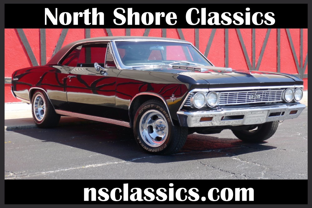 Used 1966 Chevrolet Chevelle -TRIPLE BLACK 327/ AUTOMATIC V8- REDUCED PRICE-  SEE VIDEO | Mundelein, IL