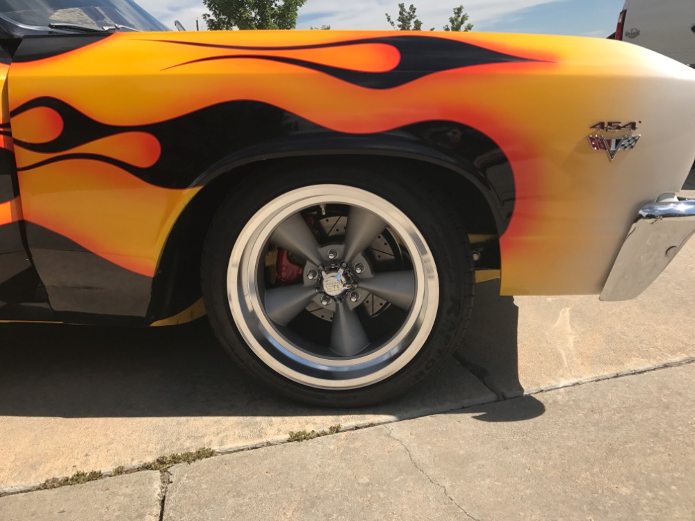 Used 1967 Chevrolet Chevelle -454-MANUAL 6 SPEED TRANS-CUSTOM FLAME PAINT JOB-SLICK CAR-SEE VIDEO | Mundelein, IL
