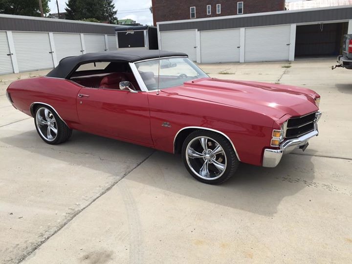 Used 1971 Chevrolet Chevelle CONVERTIBLE WITH NEW INTERIOR AND PAINT- FRESH 427 V8 / AUTO- | Mundelein, IL