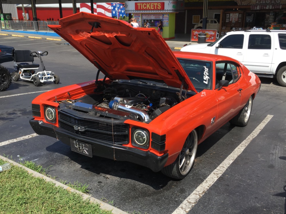 Used 1971 Chevrolet Chevelle -PRO TOURING WITH LS1-SICK AND TWISTED-HUGGER ORANGE-FREE DELIVERY- | Mundelein, IL