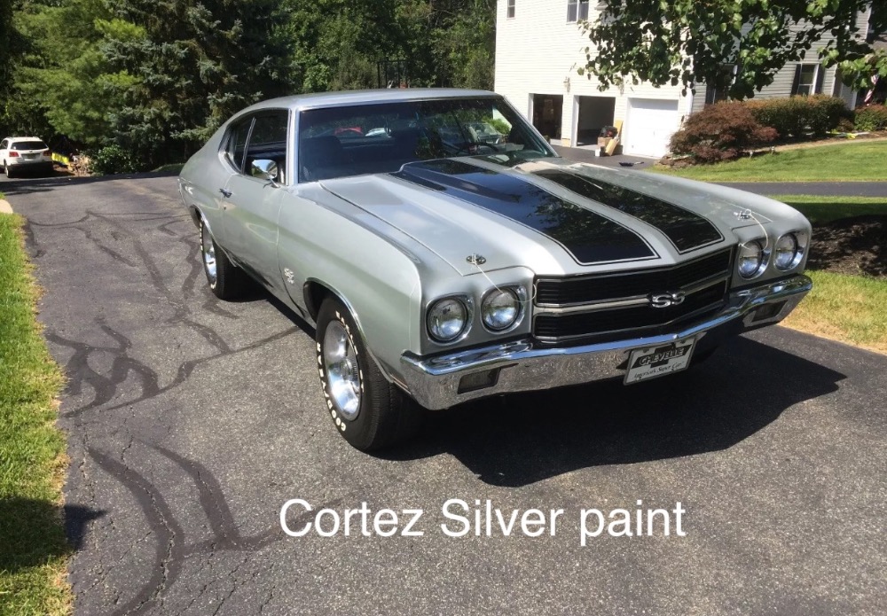 Used 1970 Chevrolet Chevelle -Cortez Silver-BIG BLOCK 396-Manual 4 speed and 12 bolt | Mundelein, IL
