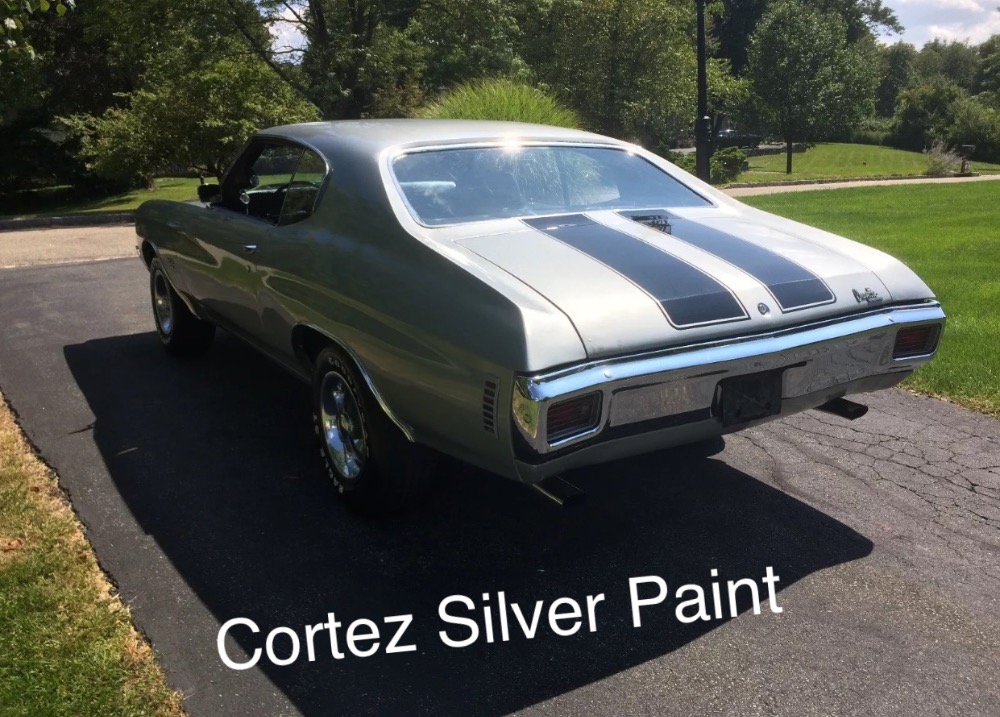 Used 1970 Chevrolet Chevelle -Cortez Silver-BIG BLOCK 396-Manual 4 speed and 12 bolt | Mundelein, IL