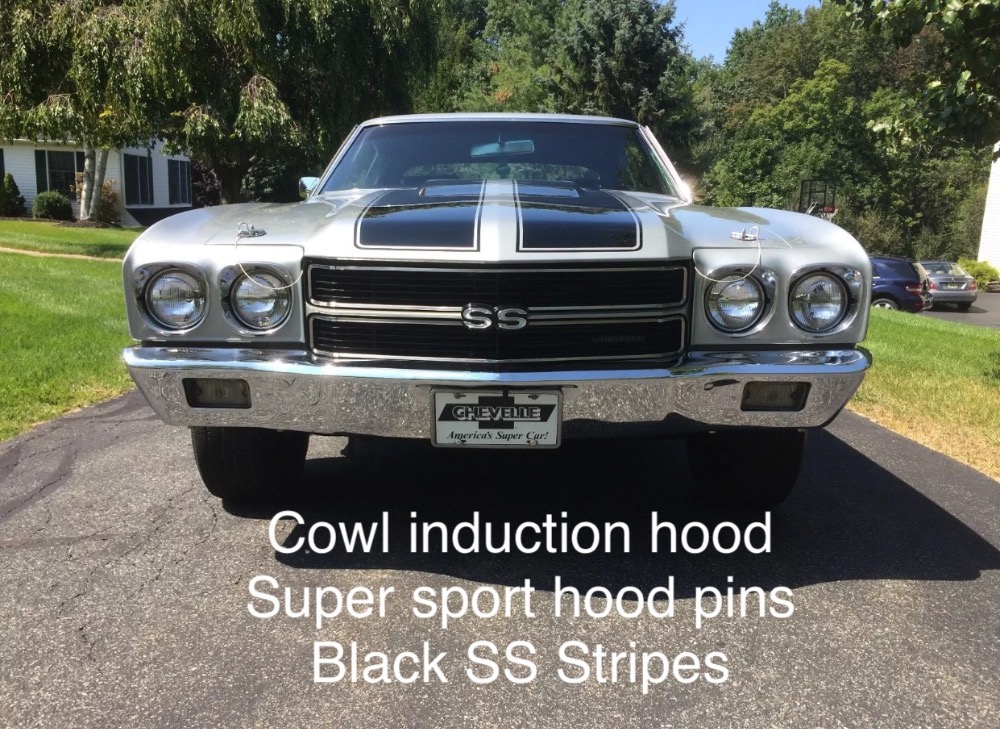 Used 1970 Chevrolet Chevelle -Cortez Silver-BIG BLOCK 396-Manual 4 speed and 12 bolt | Mundelein, IL