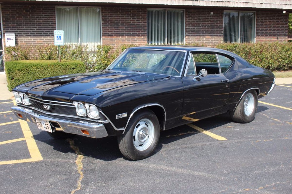 1968 Chevrolet Chevelle REAL SS396 WITH 4 SPEED AND 138 VIN JET BLACK
