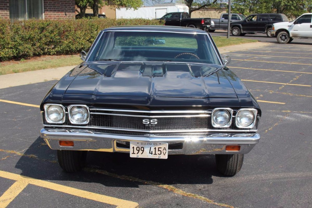 Used 1968 Chevrolet Chevelle -REAL SS396 WITH 4 SPEED AND 138 VIN- JET BLACK READY TO RUMBLE- | Mundelein, IL