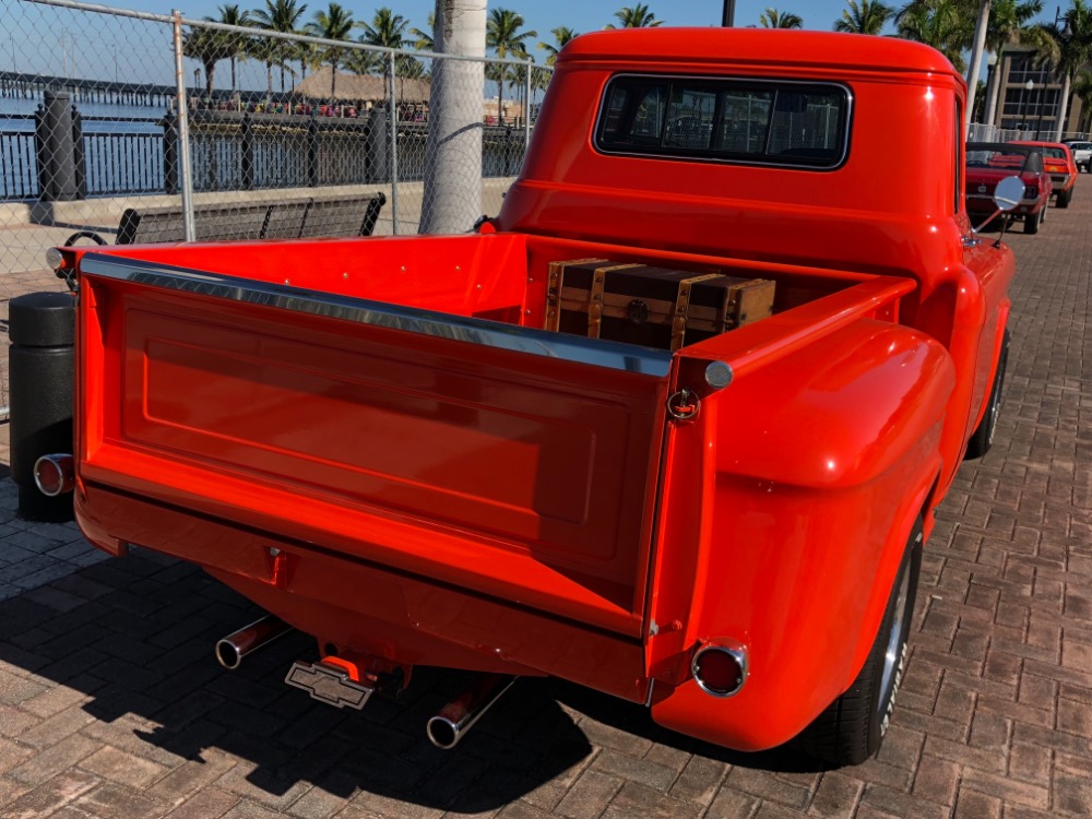 Used 1957 Chevrolet Pickup 3100-HUGGER ORANGE- PICKUP- CUSTOM BED - FRAME OFF RESTORED - SEE VIDEO | Mundelein, IL
