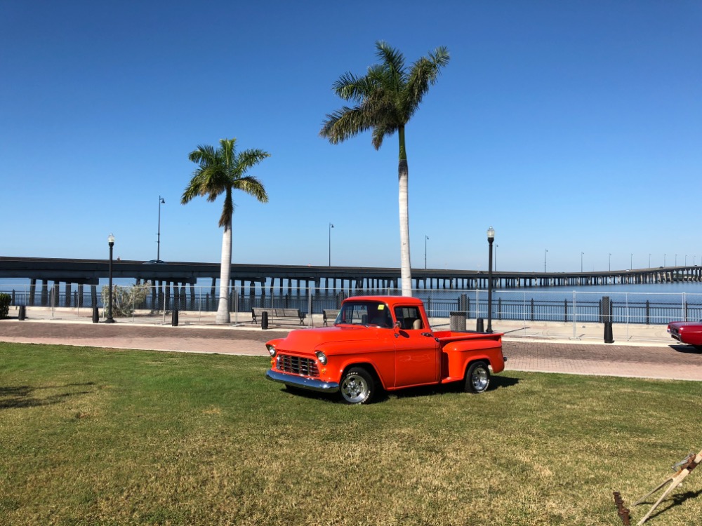 Used 1957 Chevrolet Pickup 3100-HUGGER ORANGE- PICKUP- CUSTOM BED - FRAME OFF RESTORED - SEE VIDEO | Mundelein, IL