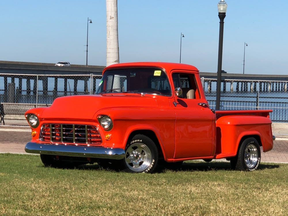 Used 1957 Chevrolet Pickup 3100-HUGGER ORANGE- PICKUP- CUSTOM BED - FRAME OFF RESTORED - SEE VIDEO | Mundelein, IL