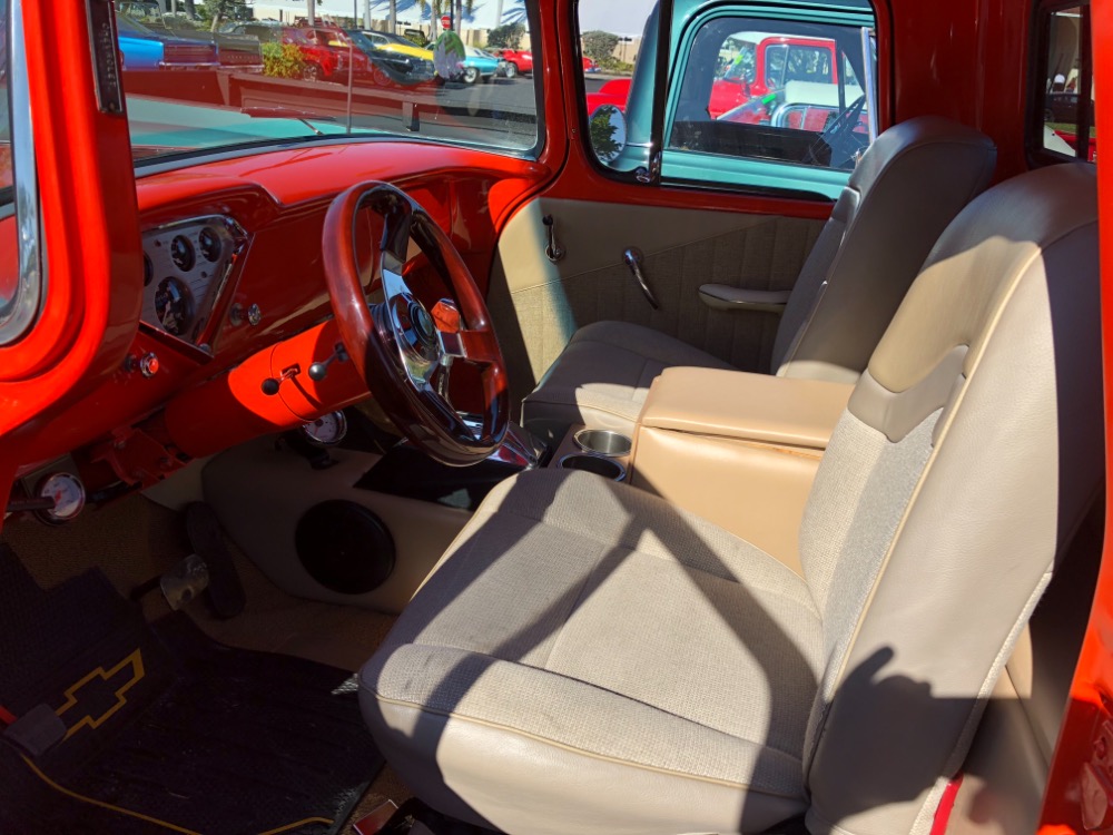 Used 1957 Chevrolet Pickup 3100-HUGGER ORANGE- PICKUP- CUSTOM BED - FRAME OFF RESTORED - SEE VIDEO | Mundelein, IL