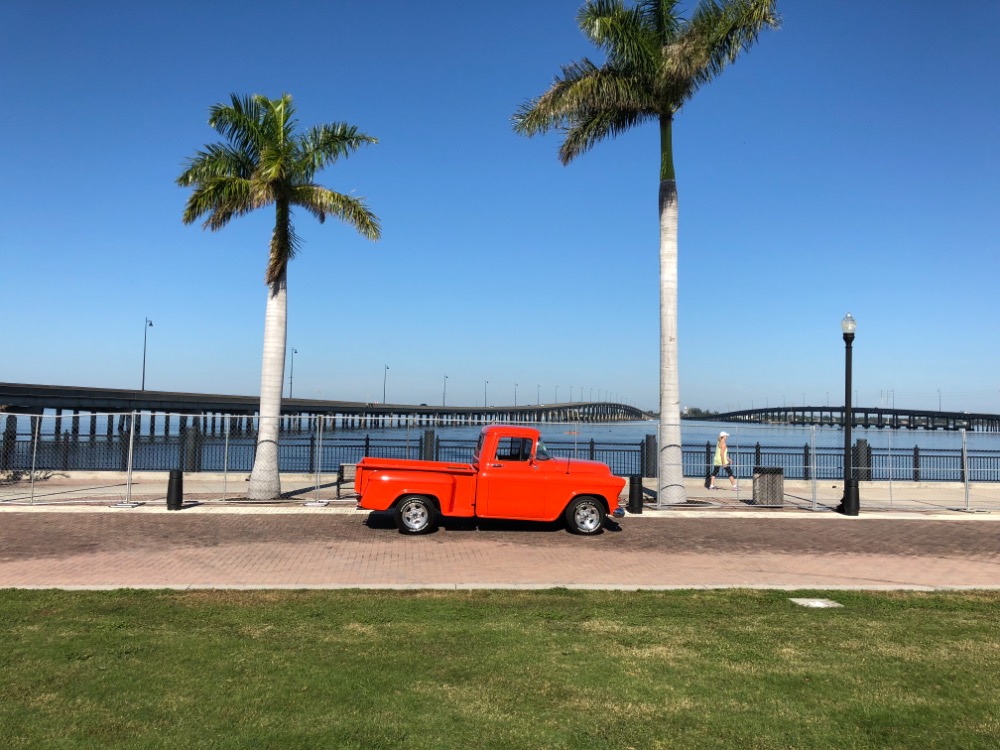 Used 1957 Chevrolet Pickup 3100-HUGGER ORANGE- PICKUP- CUSTOM BED - FRAME OFF RESTORED - SEE VIDEO | Mundelein, IL