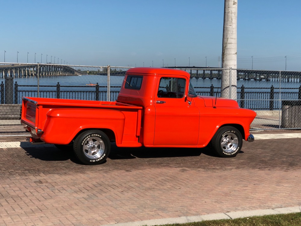 Used 1957 Chevrolet Pickup 3100-HUGGER ORANGE- PICKUP- CUSTOM BED - FRAME OFF RESTORED - SEE VIDEO | Mundelein, IL